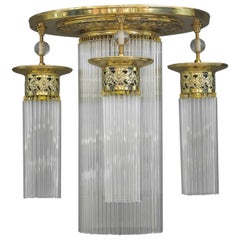 Art Deco Ceiling Lamp, Vienna, Around 1920s Art Deco Ceiling Lamp, Vienna, Around 1920s