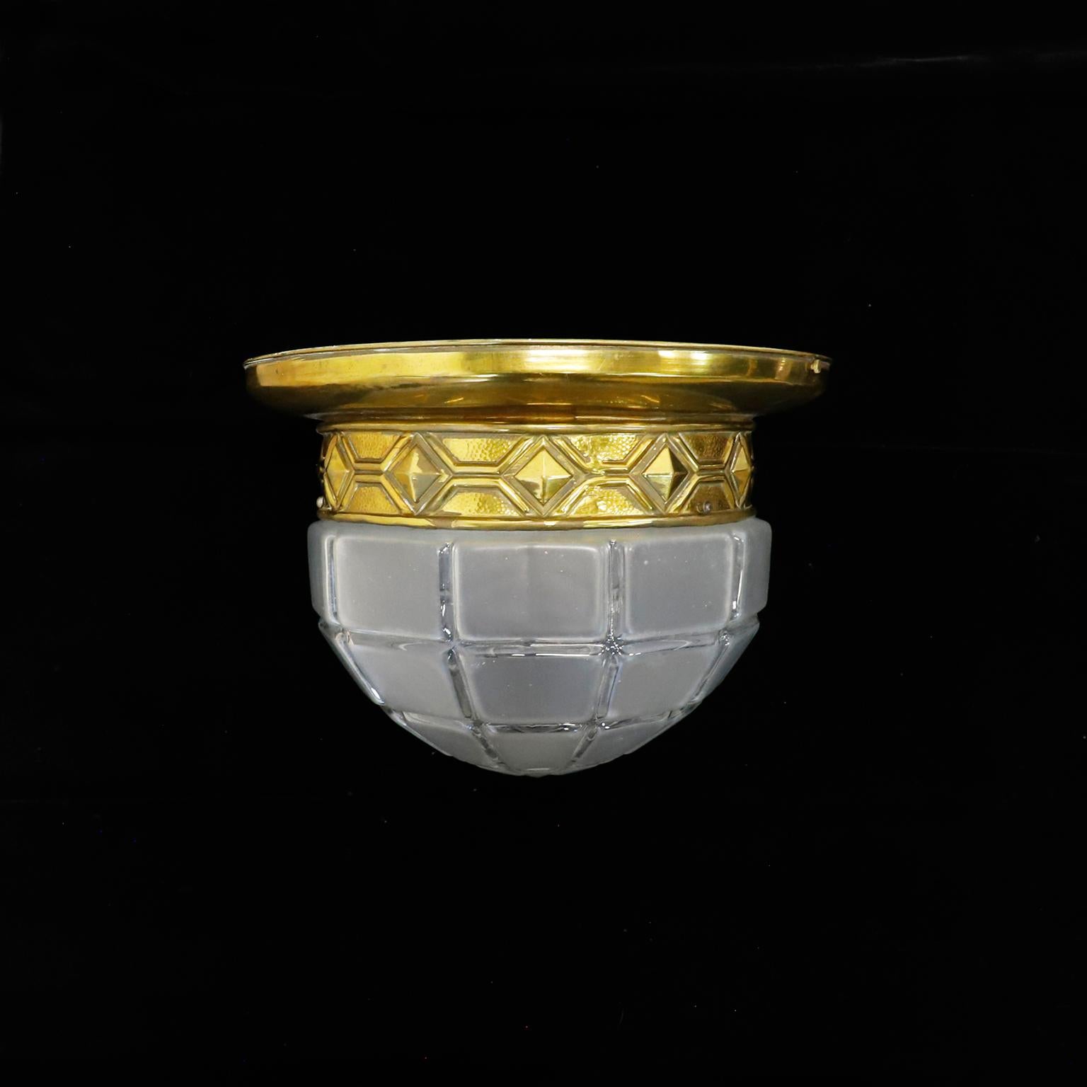 French Art Deco Ceiling Light, 1930s For Sale