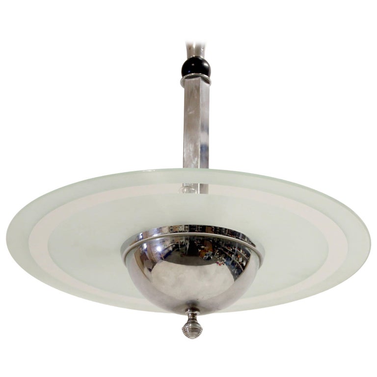 Art Deco Ceiling Light By Bolmarks Sweden 1930s
