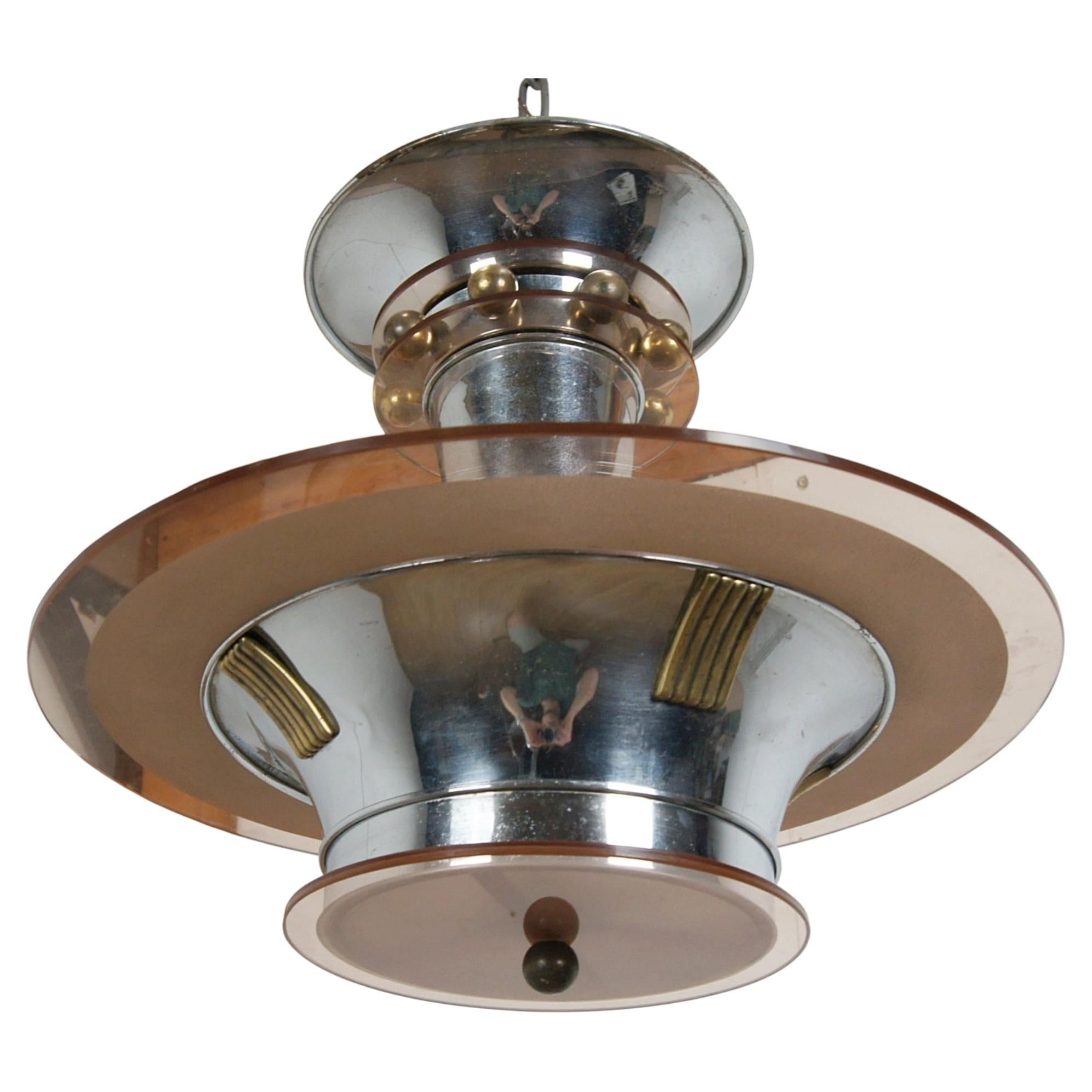 Art Deco Ceiling Light by Petitot