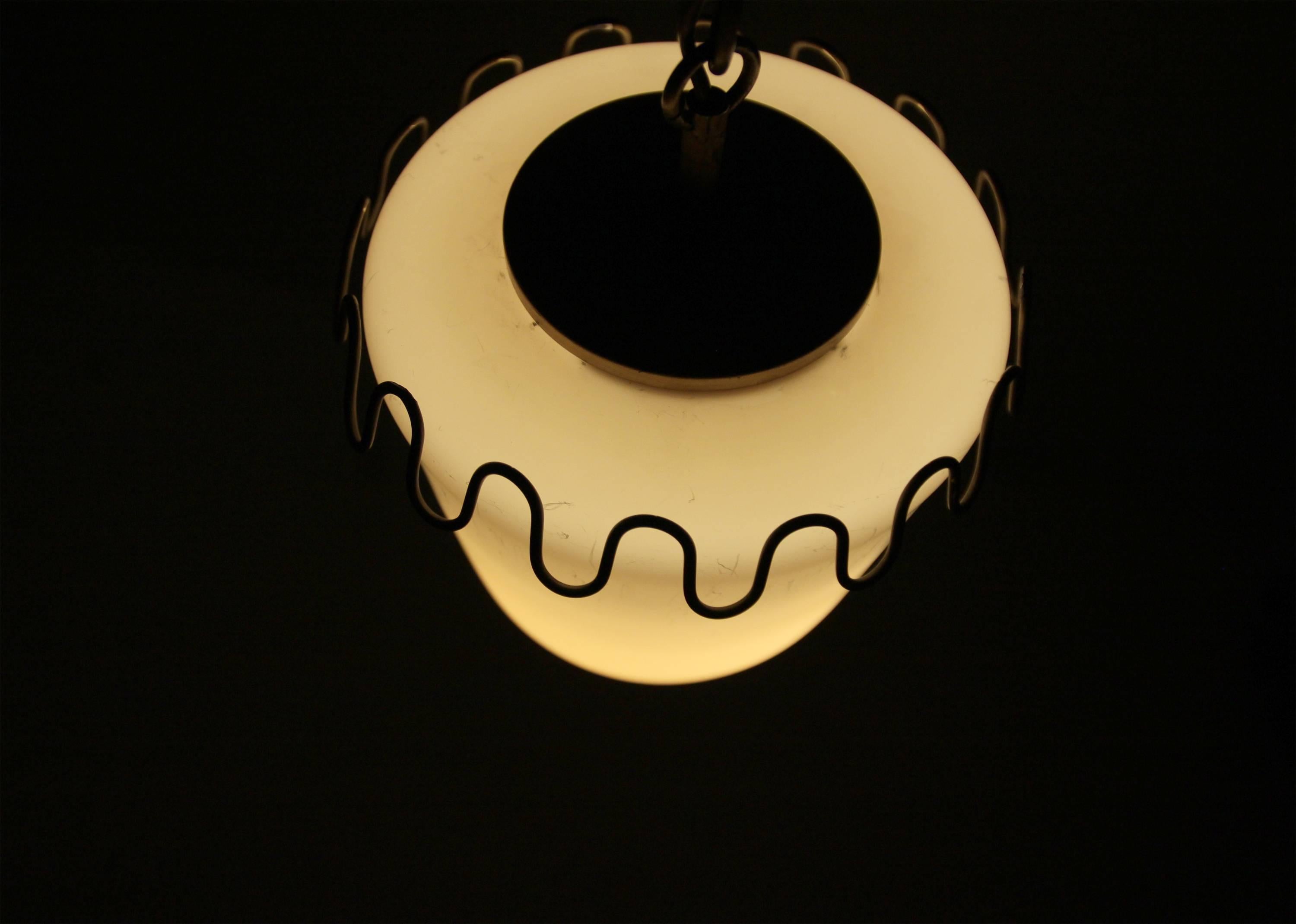 Deckenleuchte im Art déco-Stil aus Messing, Schweden, 1930er Jahre 3