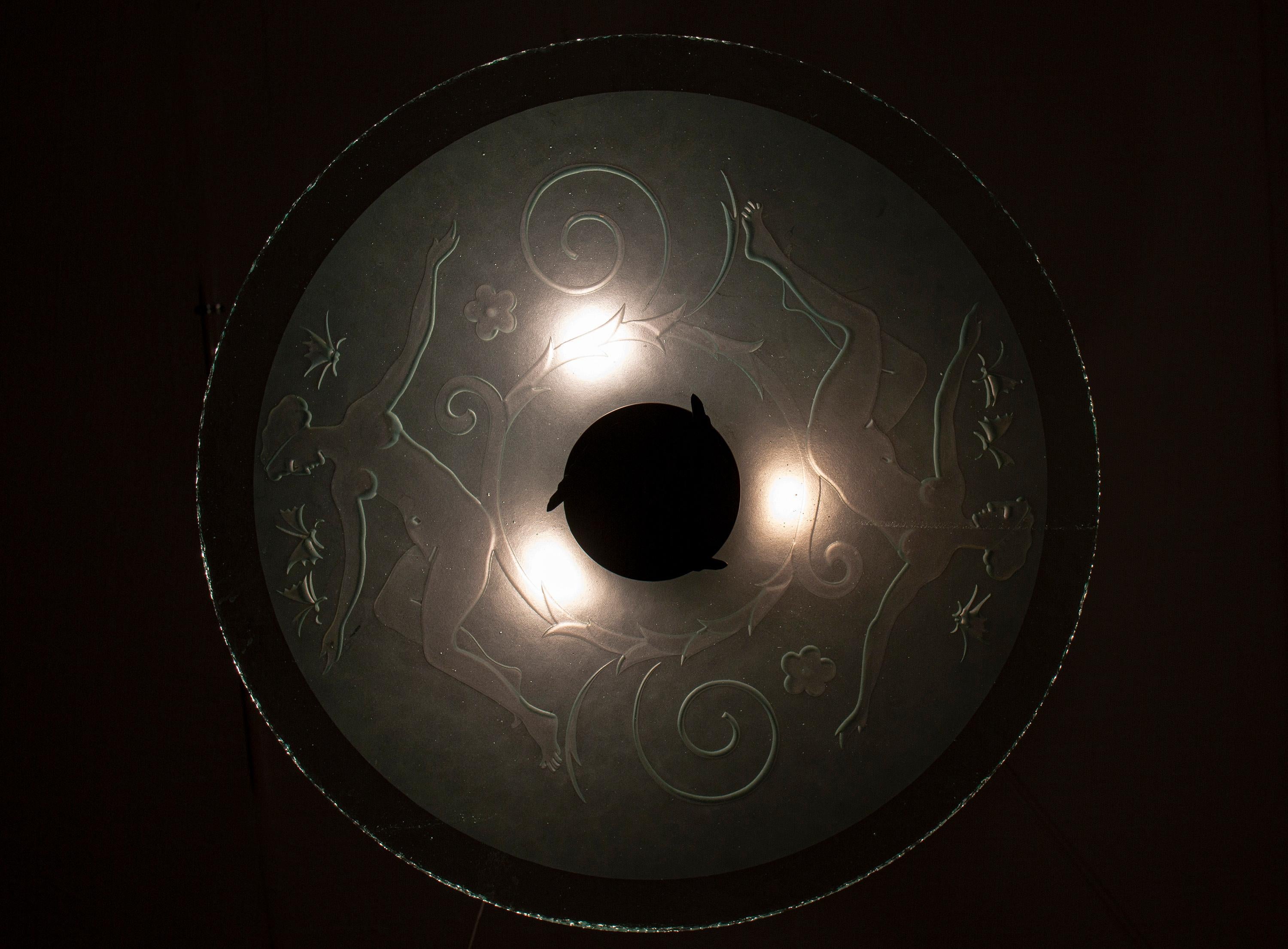 Art Deco Ceiling Light, Norway, 1930s For Sale 4