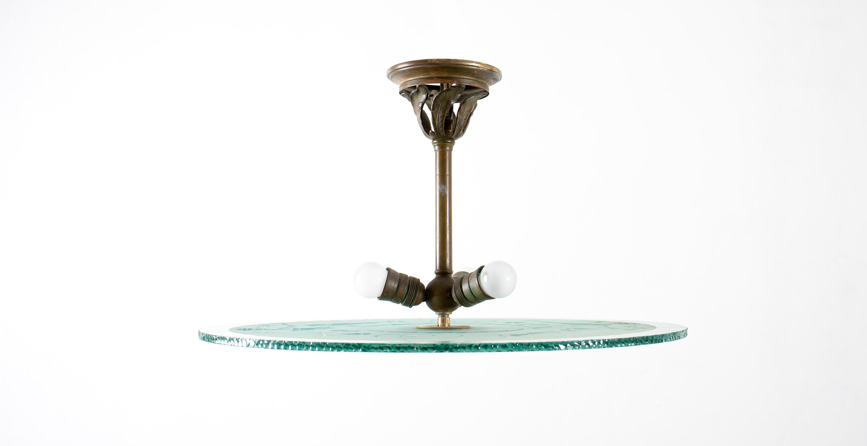 Swedish Art Deco Ceiling Light, Norway, 1930s For Sale