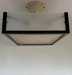 Art Deco ceiling light signed Boyreau in Bordeaux
