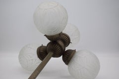 Art Deco Ceiling Light with Four Globes, 1930s