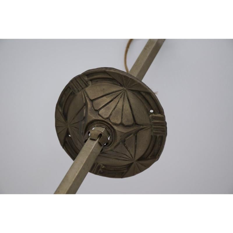 Métal Plafonnier Art Déco à quatre globes, années 1930 en vente