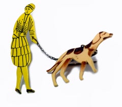 Art Deco Celluloid 1930s Novelty Brooch