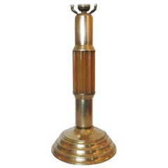 Art Deco Celluloid and Brass Table Lamp