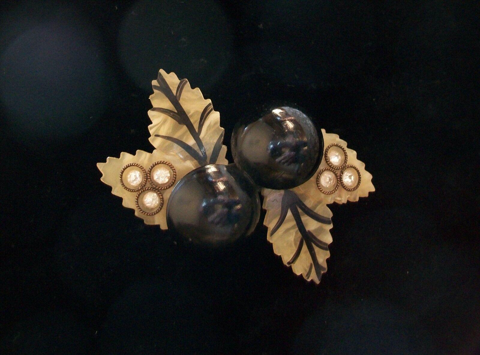 vintage celluloid brooches