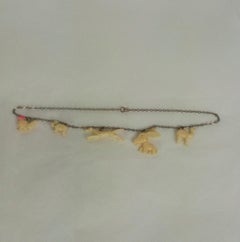 Art Deco Celluloid Charm Necklace