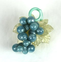 Art Deco Celluloid Grape Brooch