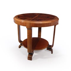 Art Deco Center Table in Walnut