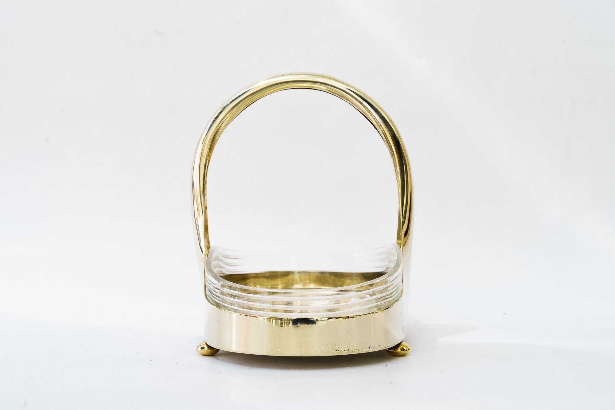 Art Deco Tafelaufsatz Alpaka mit Originalglas um 1920er Jahre
Alpaka poliert
Original Glas