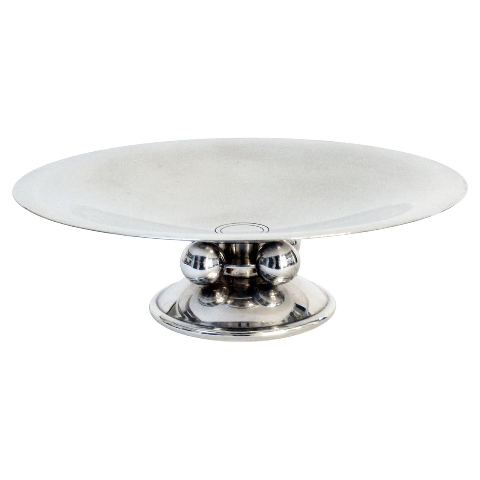 Christofle Antique Christofle Silver Plated Dessert Cake Stand Tazza Table Centrepiece Tray 