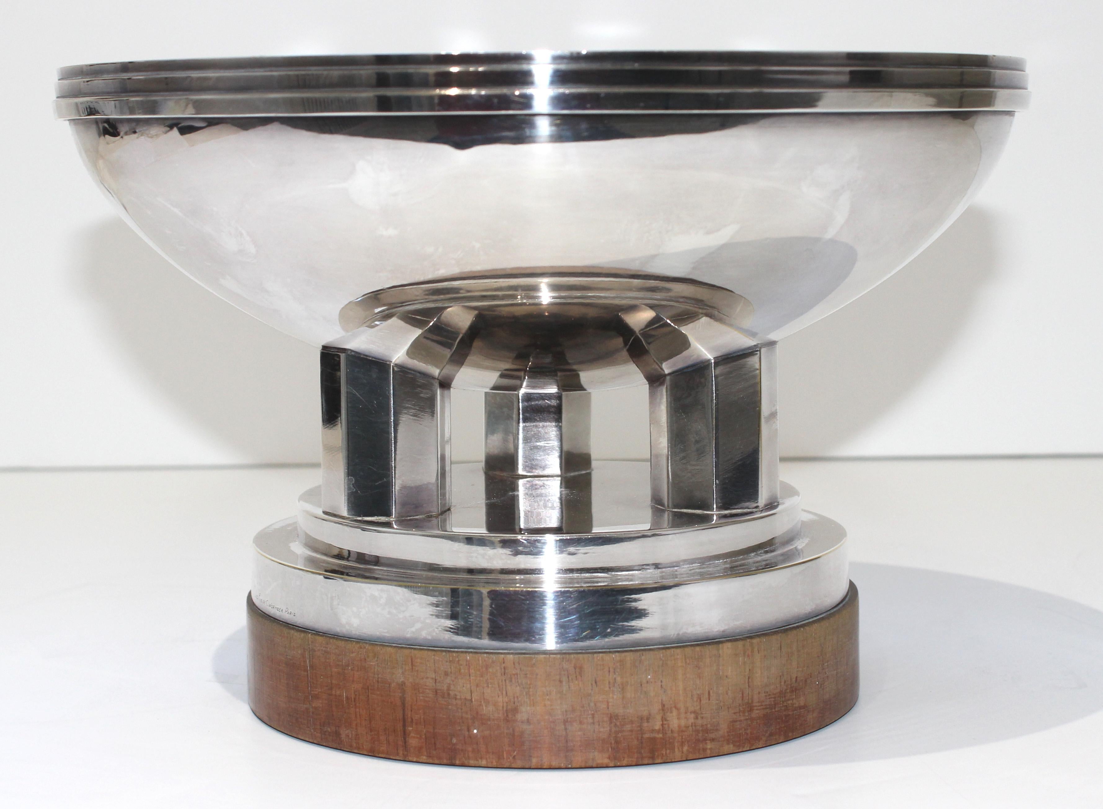 Wormser Art Deco Silver Plated Compote  1