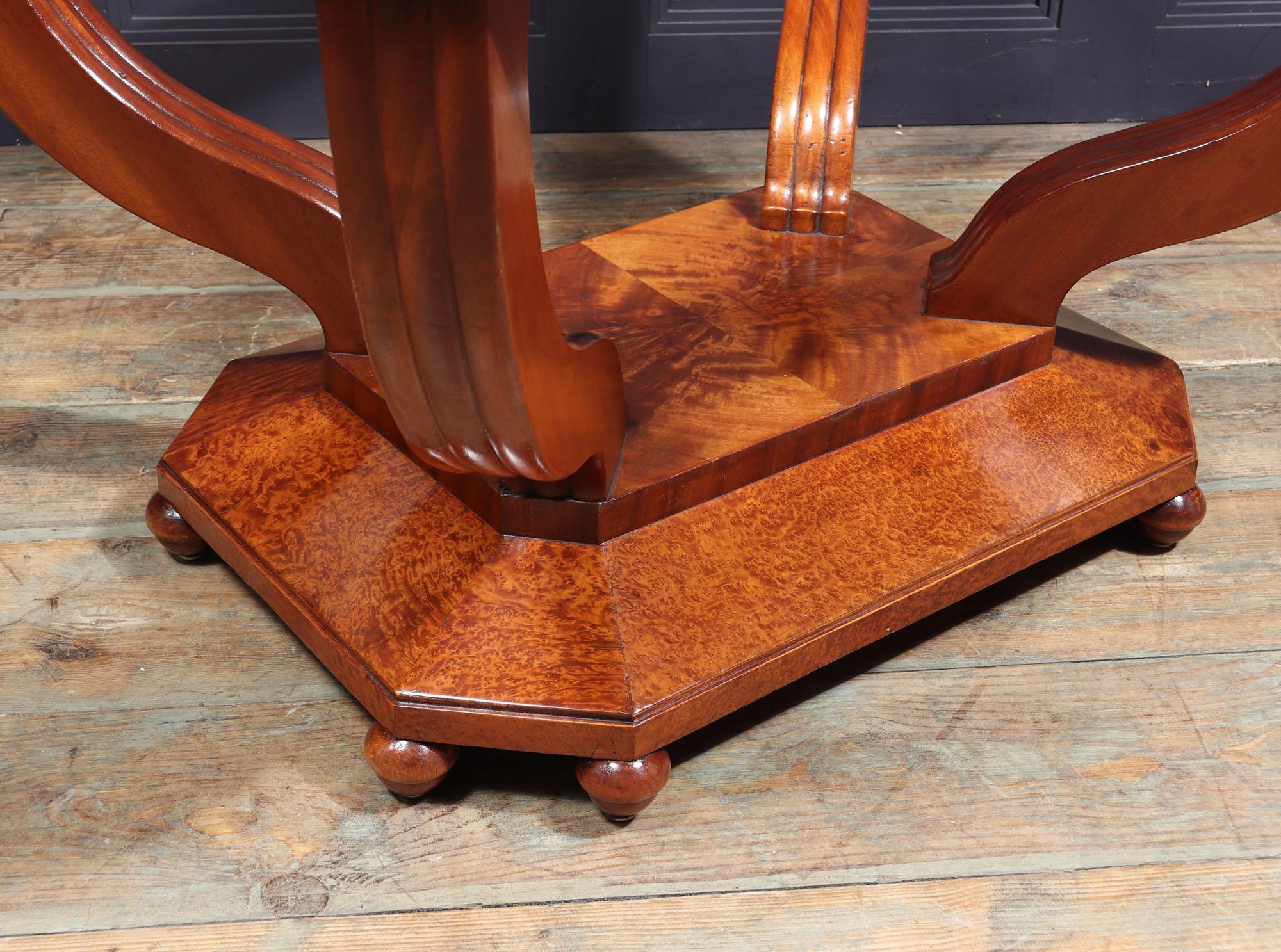 Art Deco Centre Table in Burr Yew For Sale 9