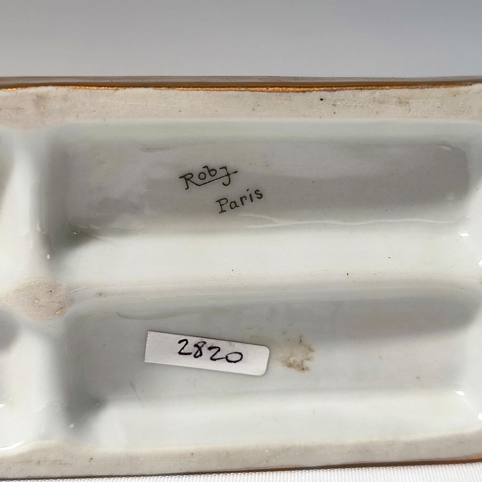 Serre-livres Art Déco en céramique danseurs par ROBJ, France en vente 5