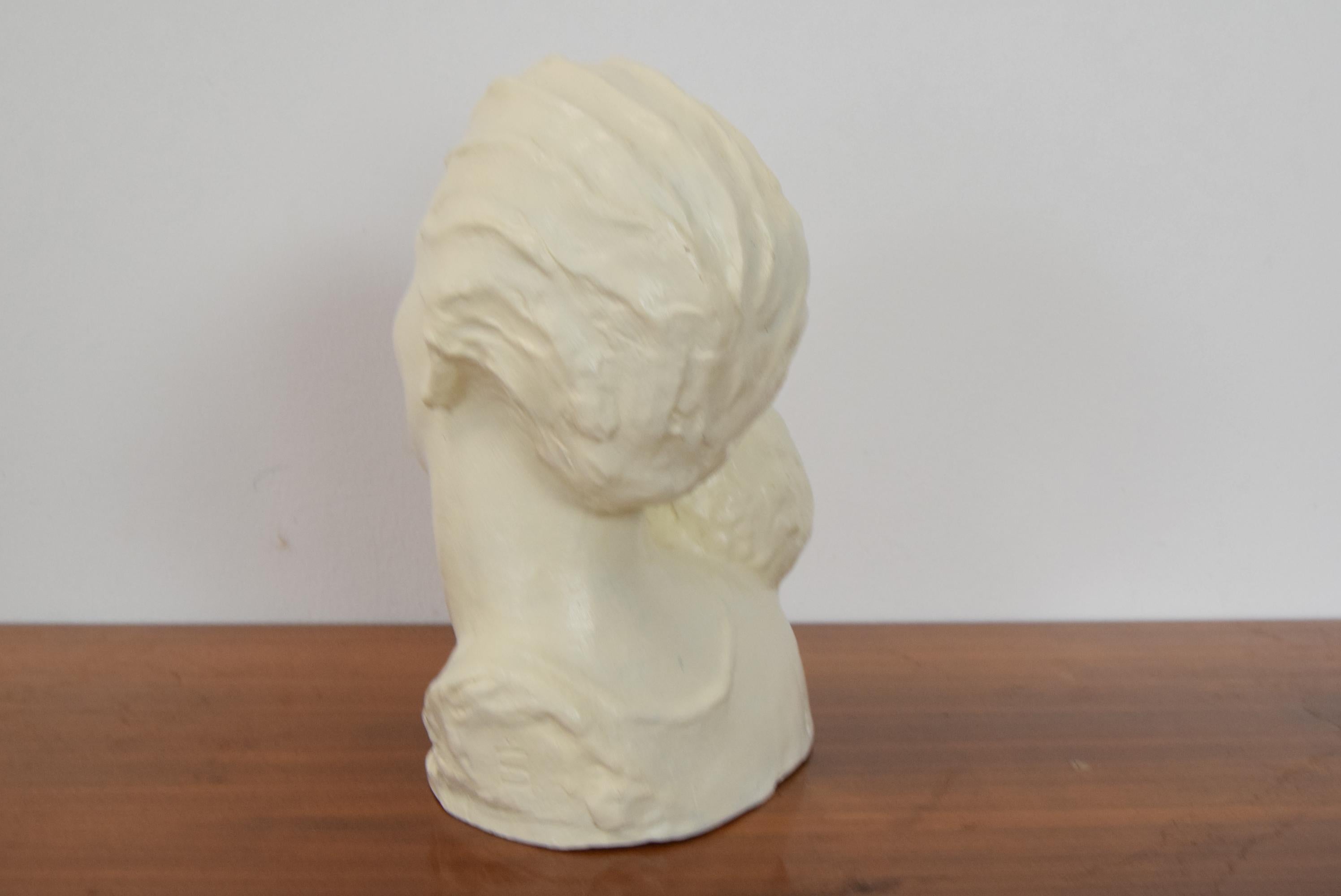 Mid-20th Century Art Deco Ceramic Bust, in 1938  For Sale