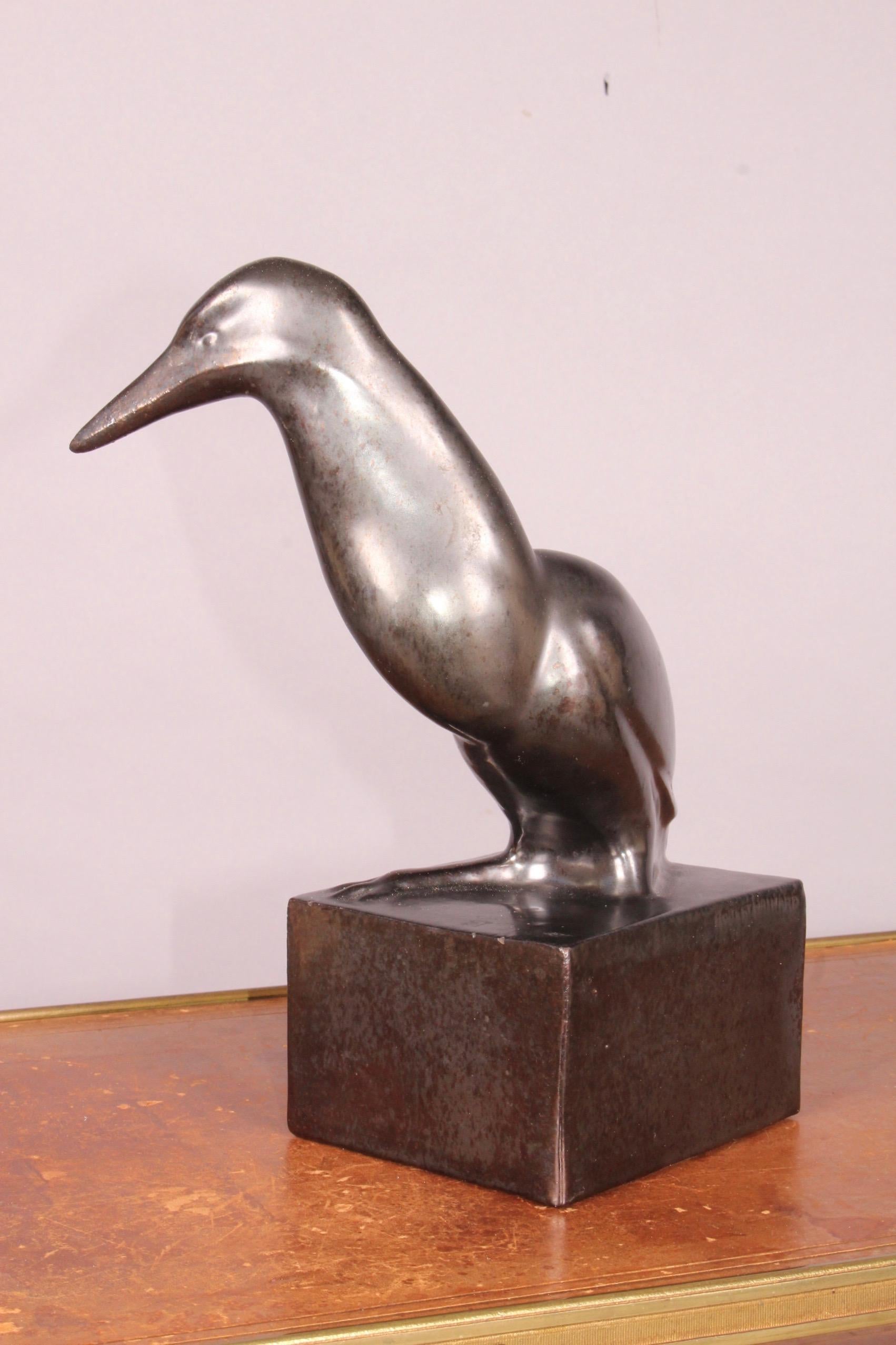 Milieu du XXe siècle Céramique Art déco de Paul Bonifas et Robert Hainard