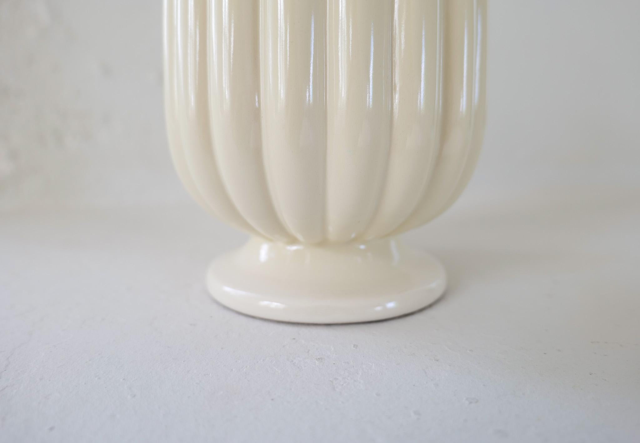 Vaso da terra in ceramica Art Déco Bo Fajans Ewald Dahlskog, Svezia, anni '40 in vendita 5