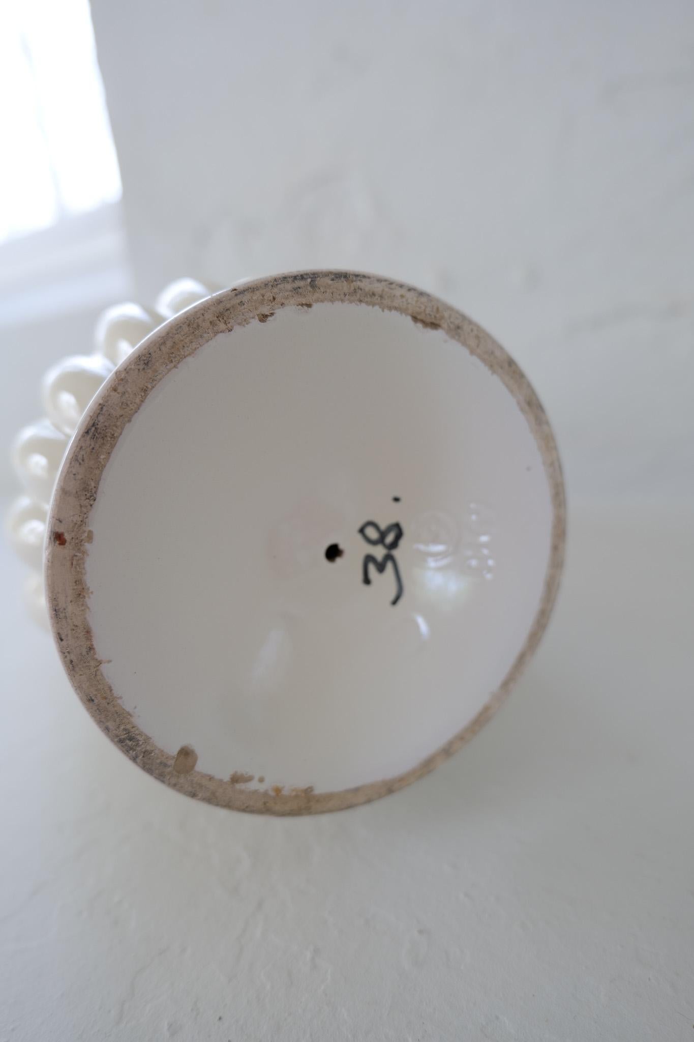 Vaso da terra in ceramica Art Déco Bo Fajans Ewald Dahlskog, Svezia, anni '40 in vendita 6