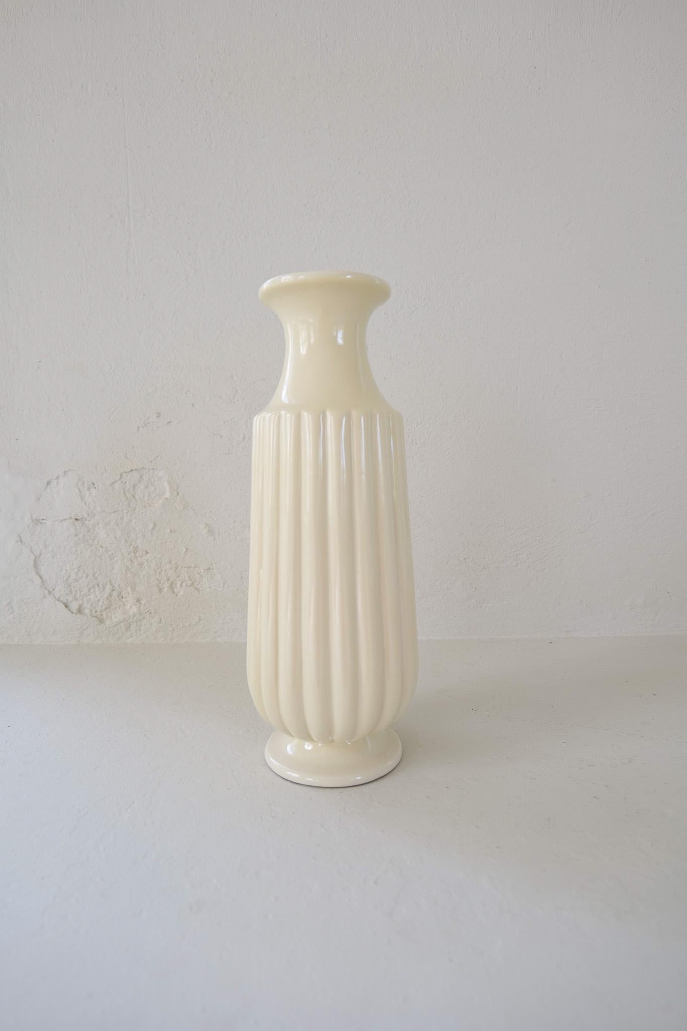 Ceramica Vaso da terra in ceramica Art Déco Bo Fajans Ewald Dahlskog, Svezia, anni '40 in vendita