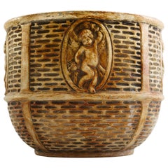 Art Deco Ceramic Flower Pot, Vienna, circa 1930s