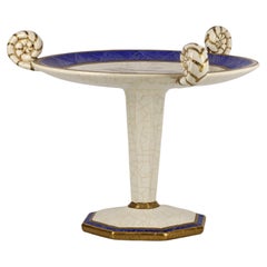 Art Deco Longwy Ceramic Fruit Stand
