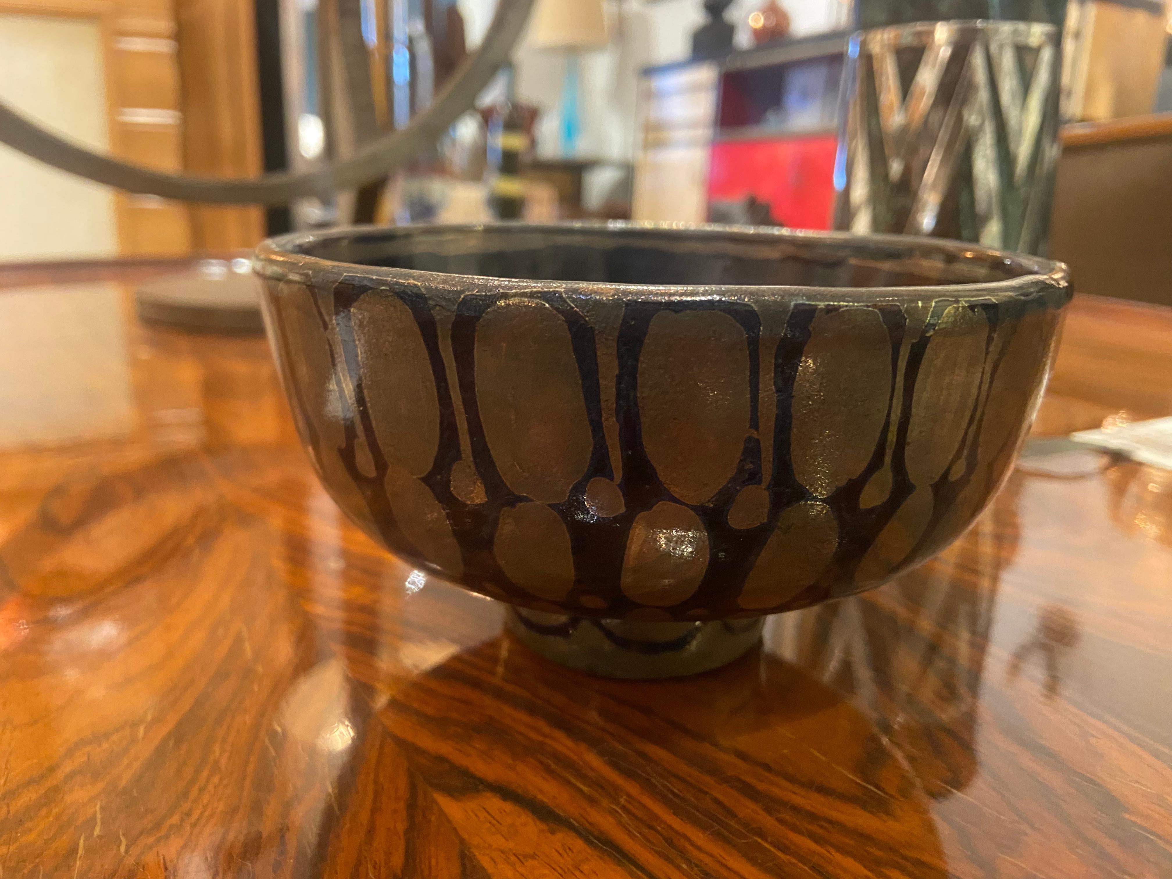 Vaso Art Déco in ceramica smaltata di René Buthaud In condizioni buone in vendita a Montreal, QC