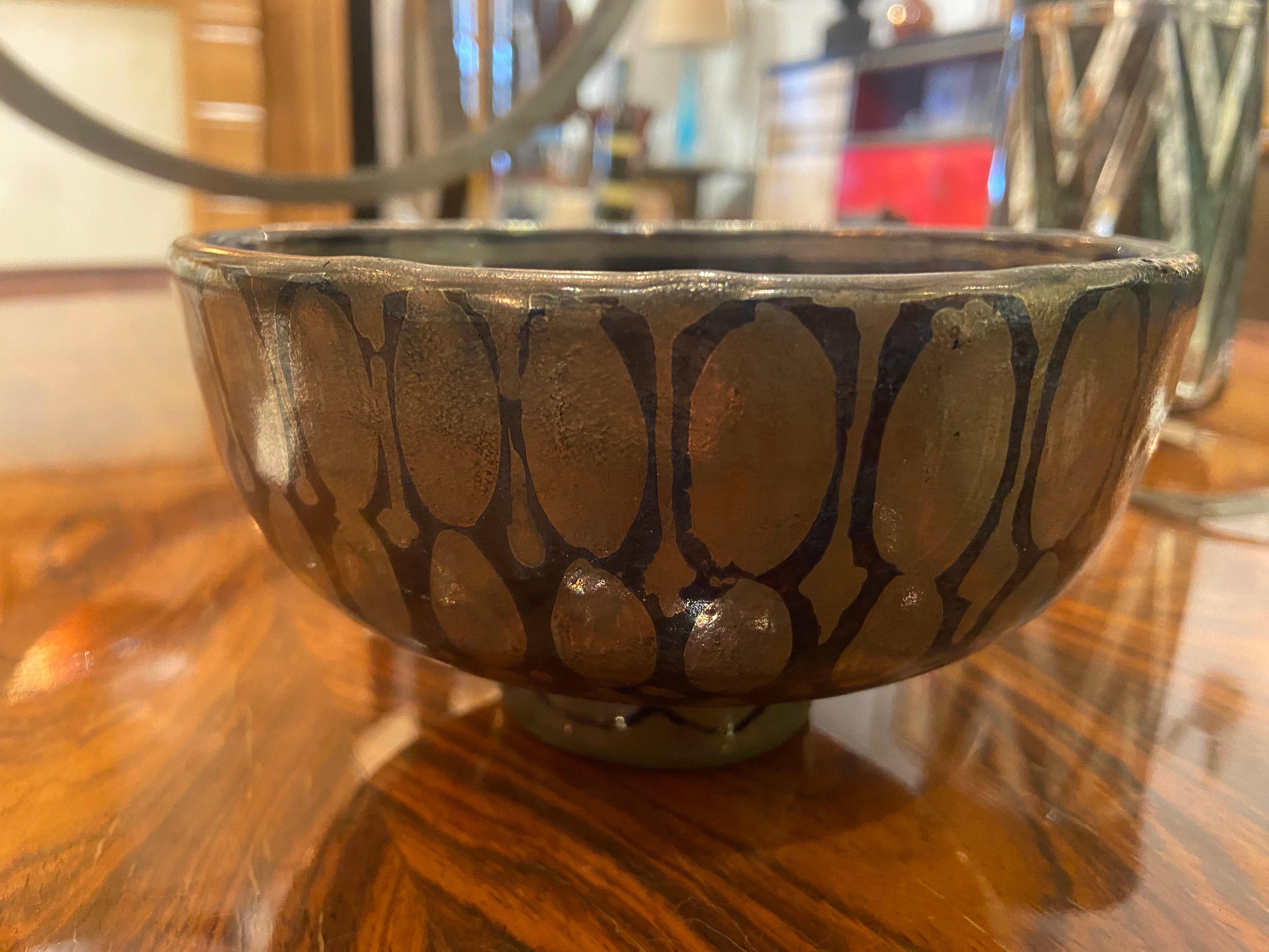 Metà XX secolo Vaso Art Déco in ceramica smaltata di René Buthaud in vendita