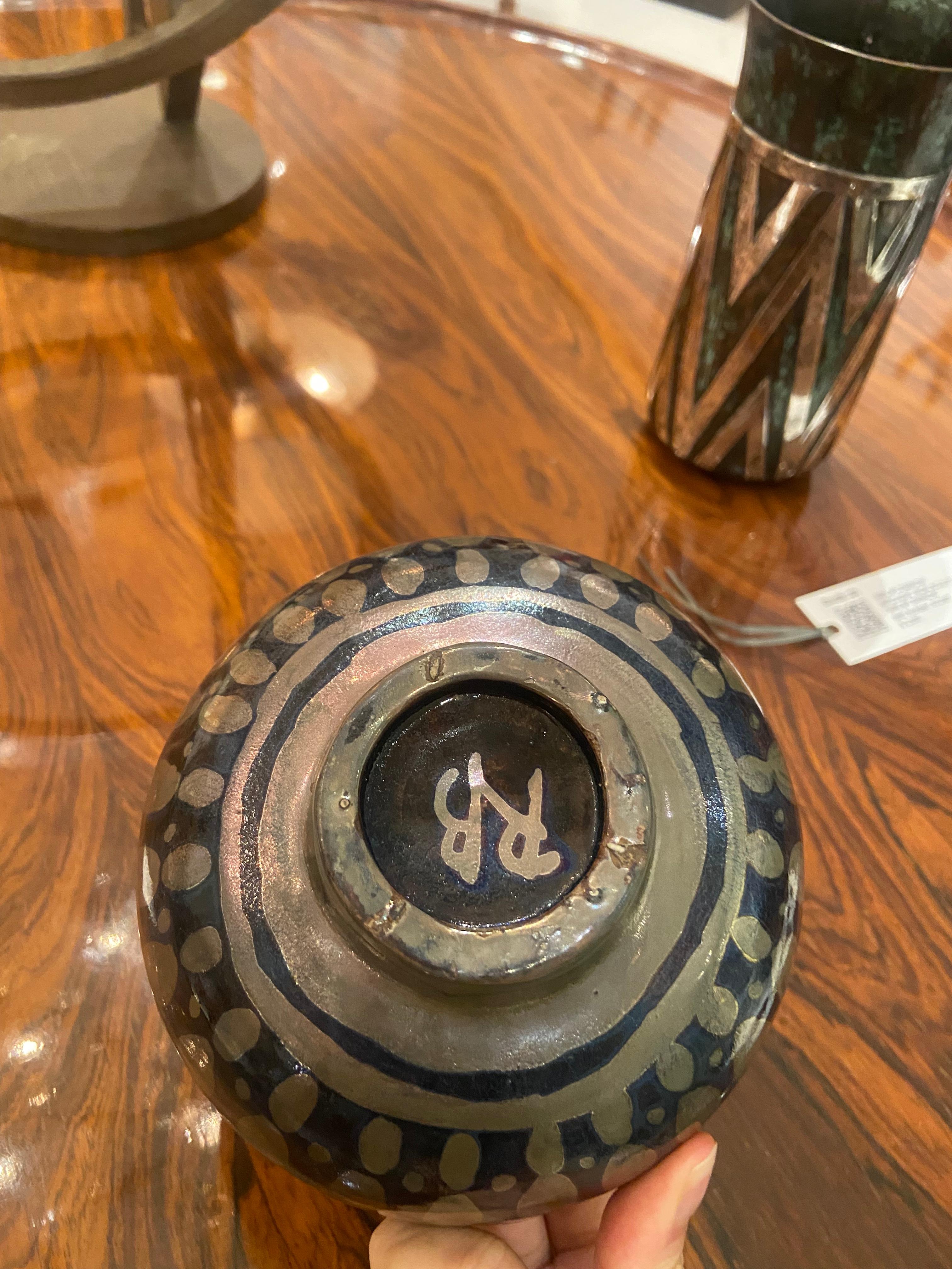 Vaso Art Déco in ceramica smaltata di René Buthaud in vendita 2