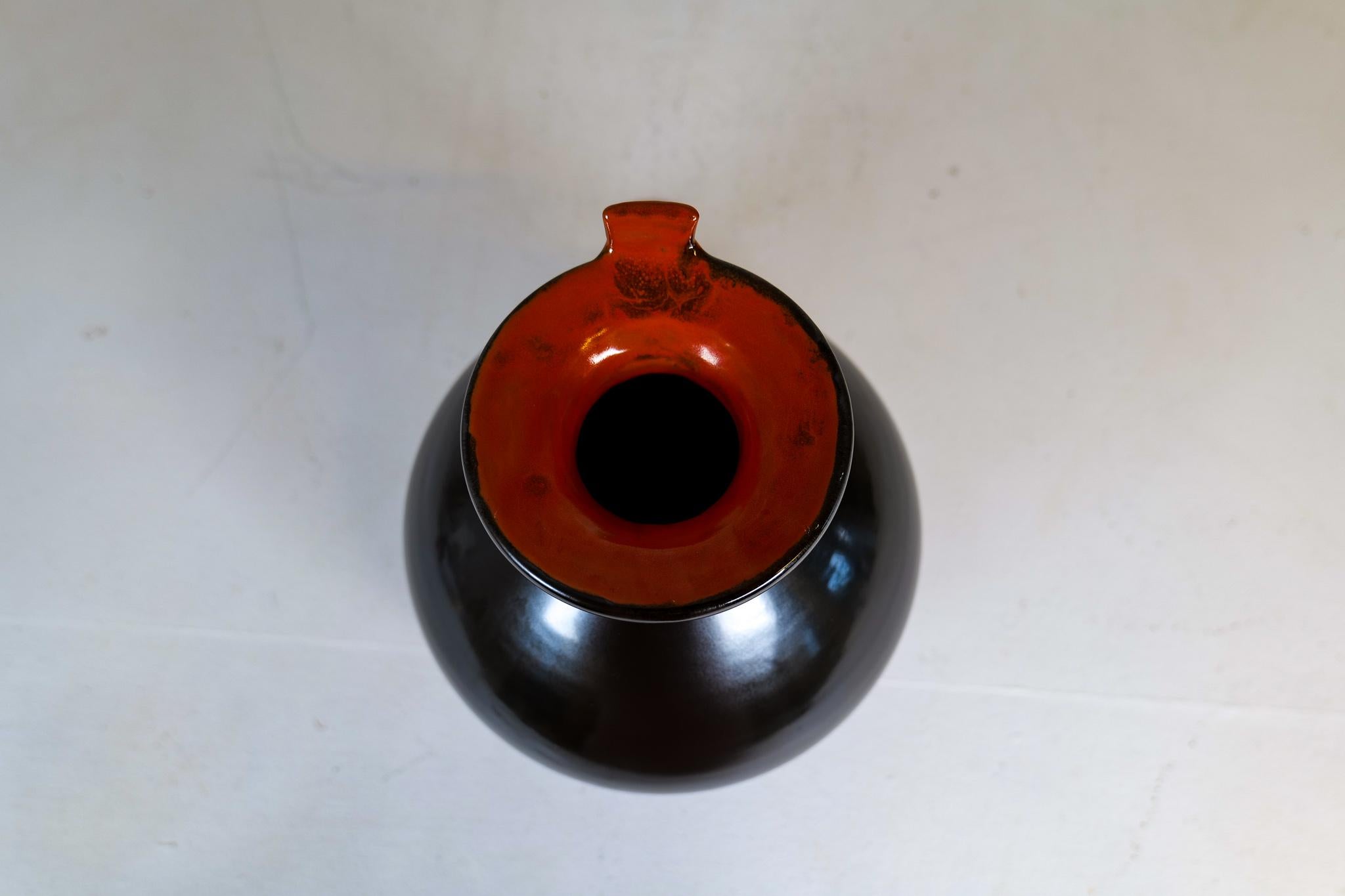 Vase globe en céramique Art Déco Ekeby, Suède, années 1930 en vente 5