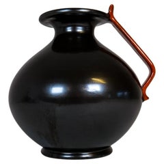 Vintage Art Deco Ceramic Globe Vase Ekeby, Sweden, 1930s