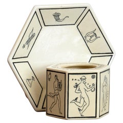 Art Deco Ceramic Inkwell Designed by Gio Ponti for Richard Ginori Art Deco Ceramic Inkwell Designed by Gio Ponti for Richard Ginori