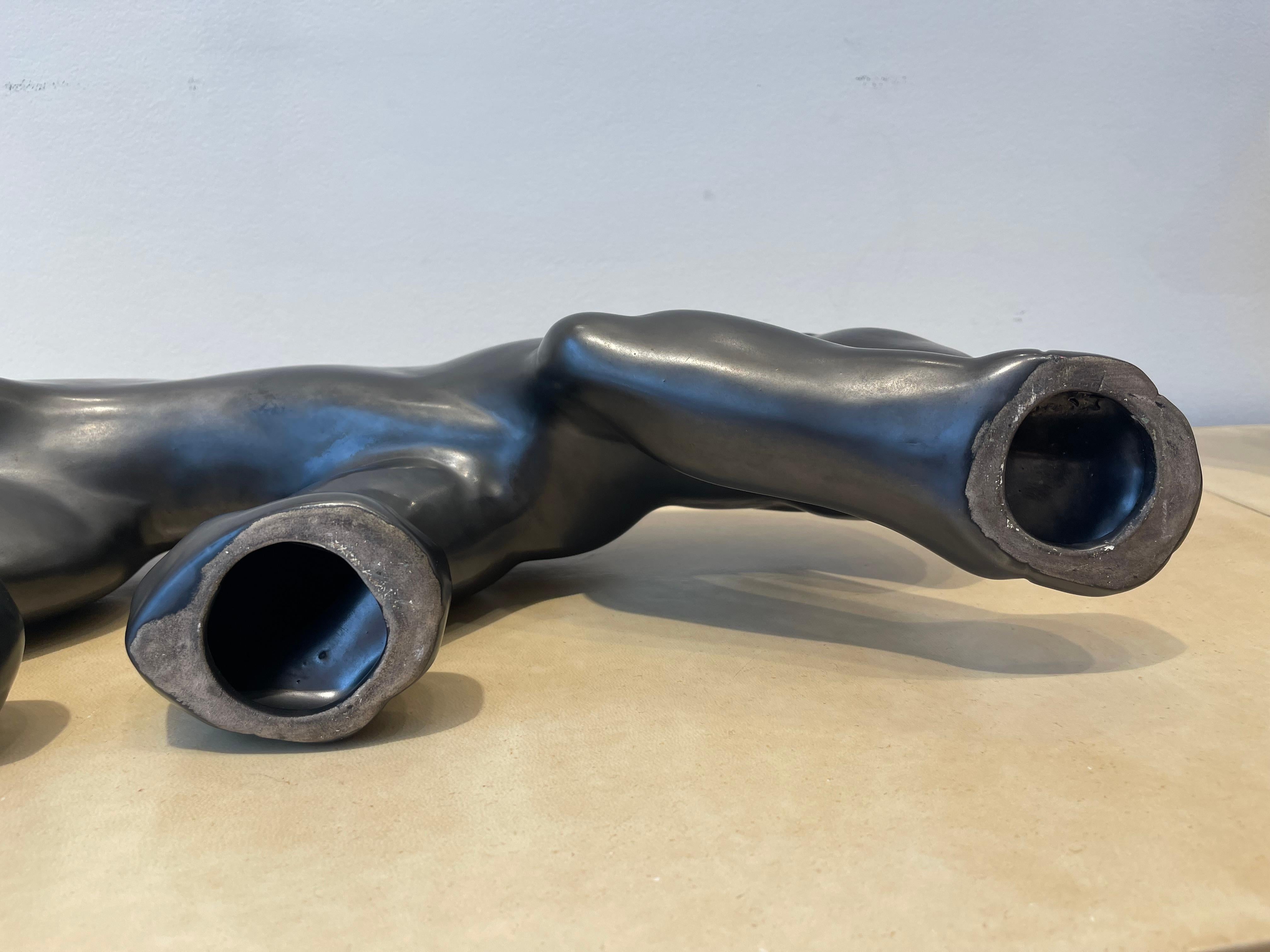 Panther aus Keramik im Art déco-Stil, Primavera im Angebot 4