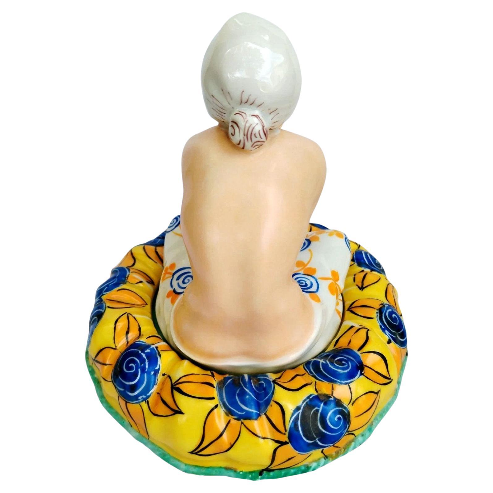 Bol à poudre en céramique Art Déco, français, c1930 en vente 3