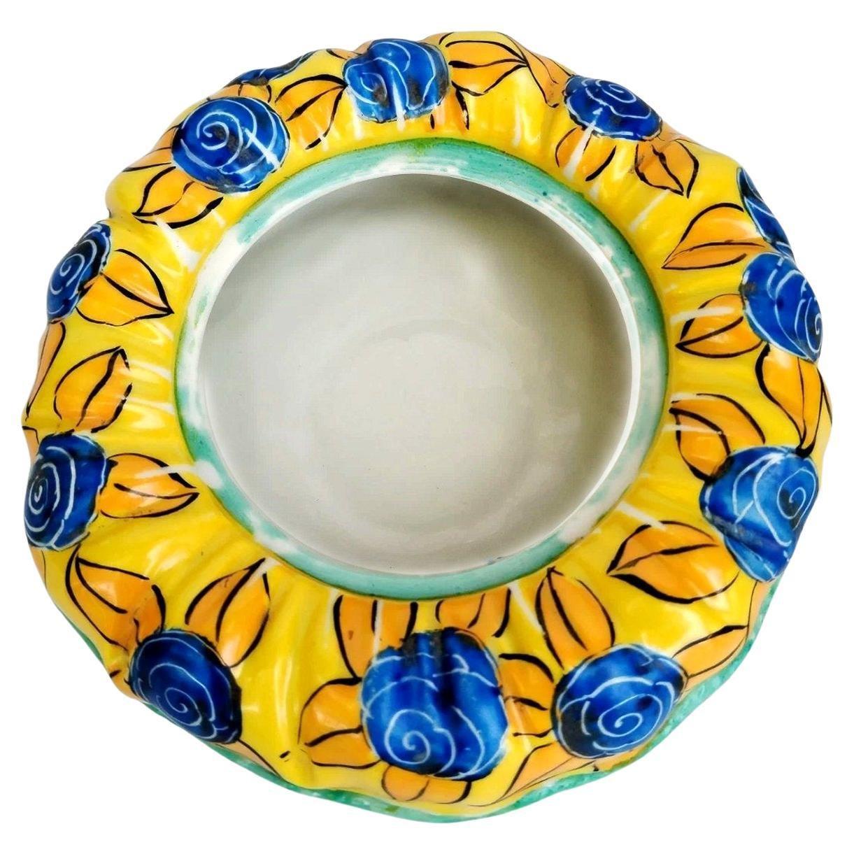 Art déco Bol à poudre en céramique Art Déco, français, c1930 en vente