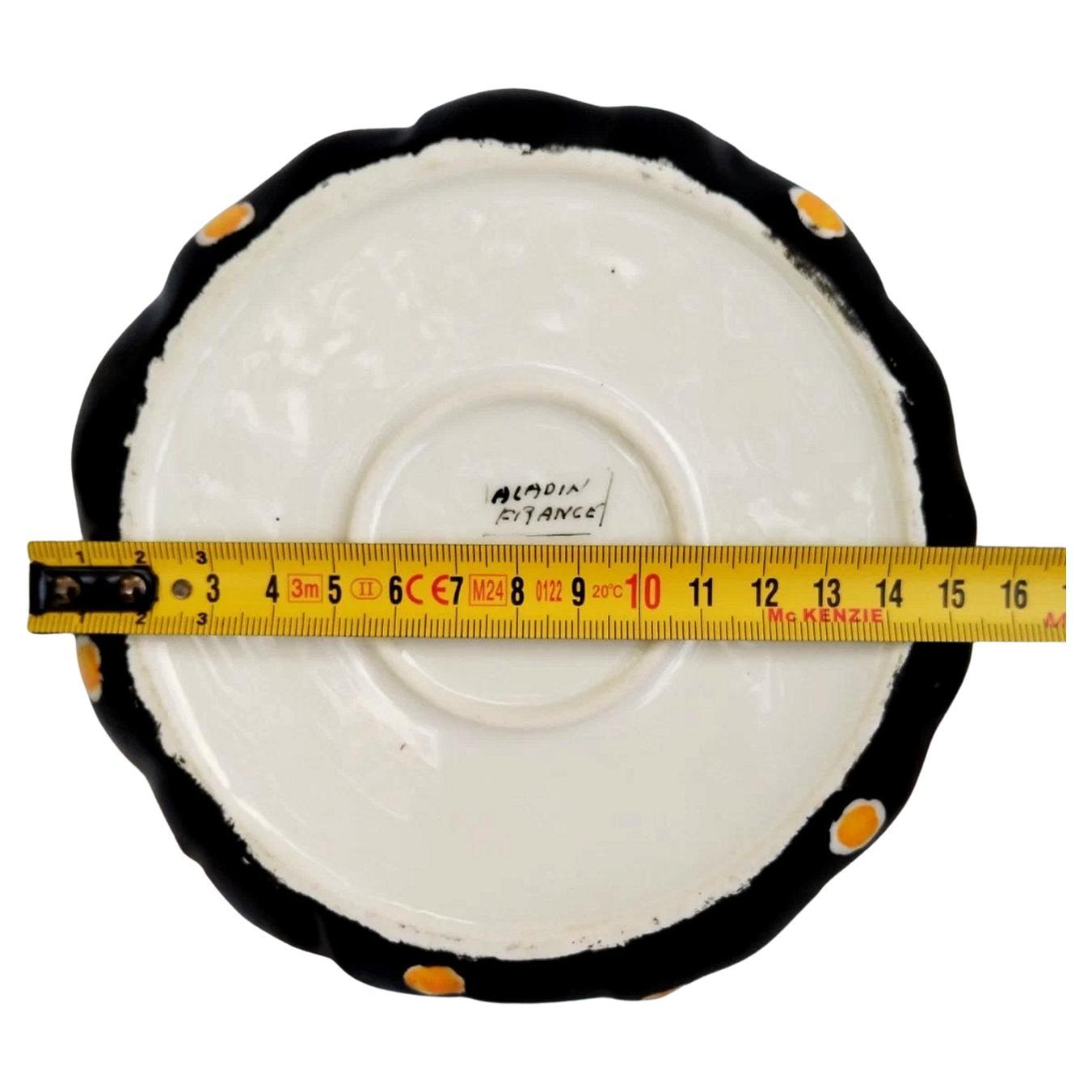 Bol à poudre en céramique Art Déco, français, c1930 Bon état - En vente à Devon, England