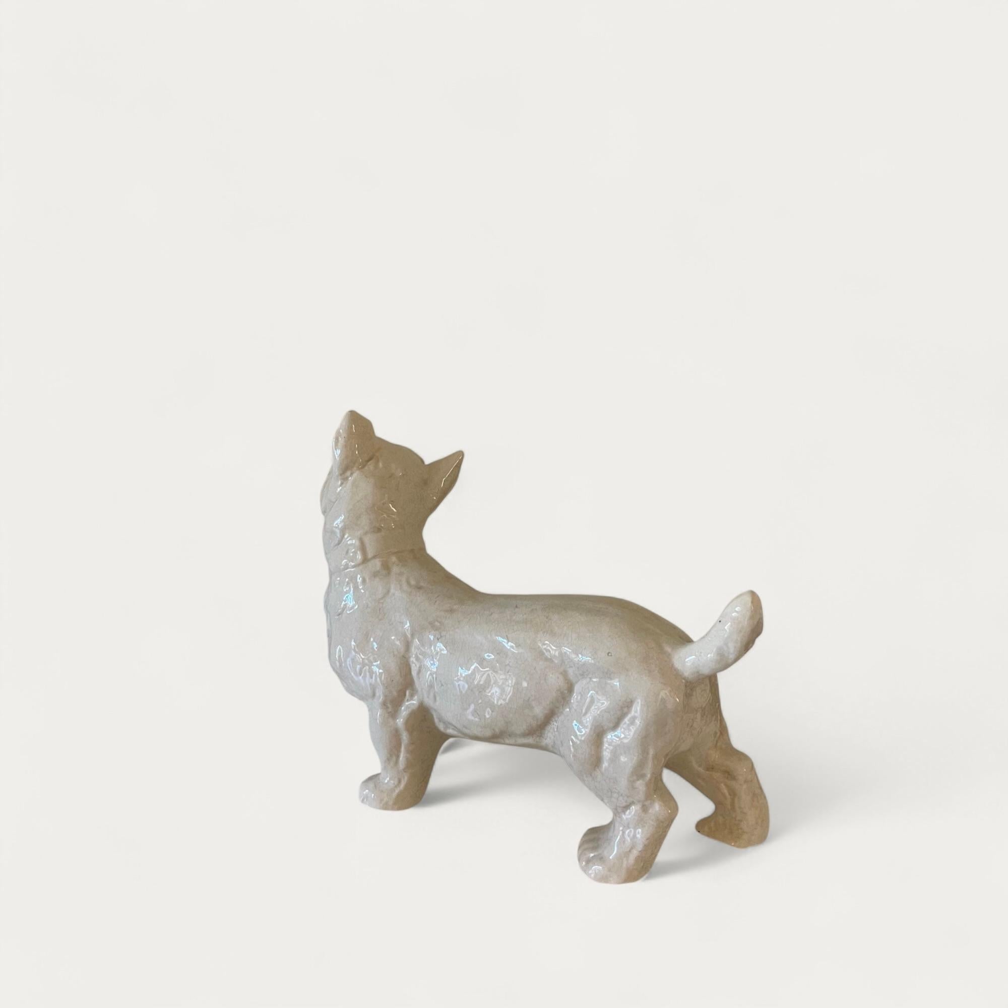 Sculpture en céramique Art Déco d'un chien Terrier circa 1930 en vente 5