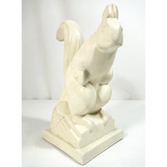 Art Deco Ceramic Squirrel by Charles Lemanceau