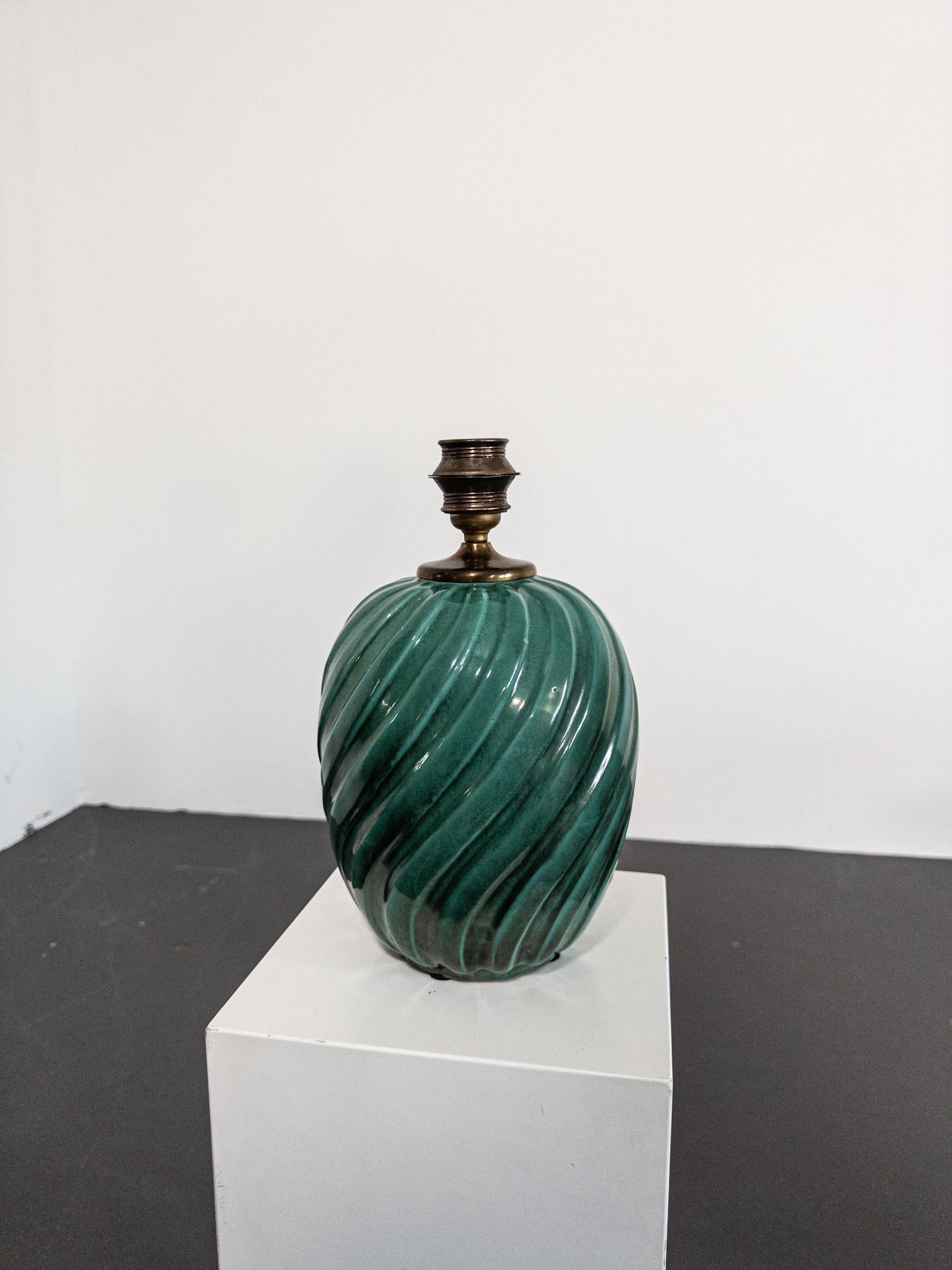 Lampada da tavolo in ceramica Art Déco di Anna-Lisa Thomson per Upsala Ekeby, anni '30 in vendita 3