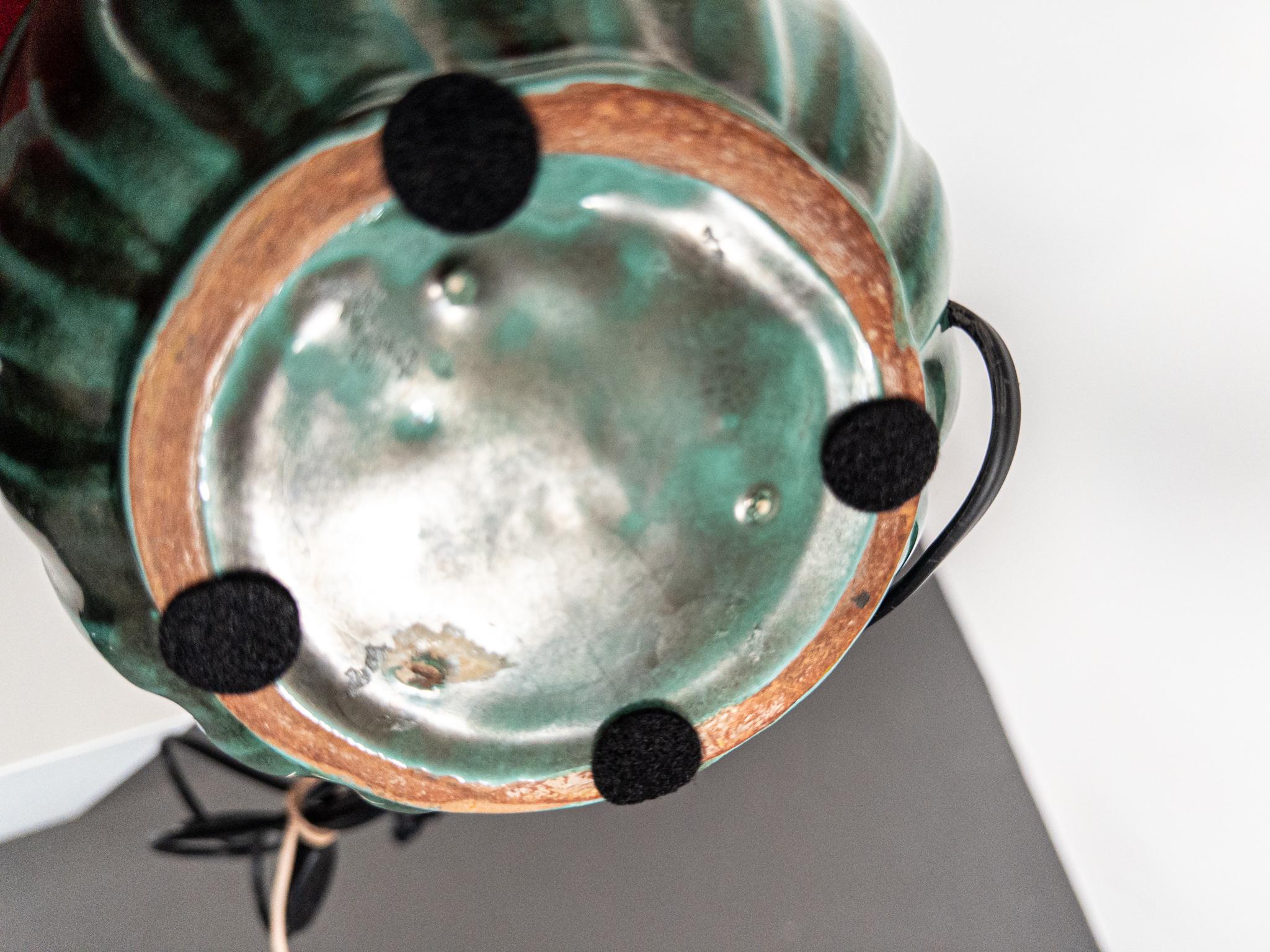 Svedese Lampada da tavolo in ceramica Art Déco di Anna-Lisa Thomson per Upsala Ekeby, anni '30 in vendita