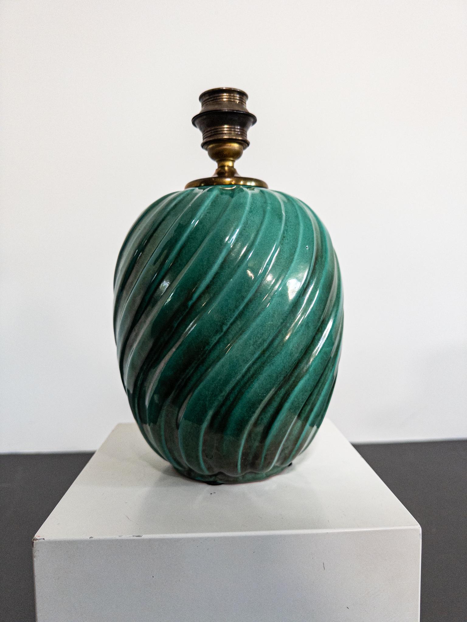 Ceramica Lampada da tavolo in ceramica Art Déco di Anna-Lisa Thomson per Upsala Ekeby, anni '30 in vendita