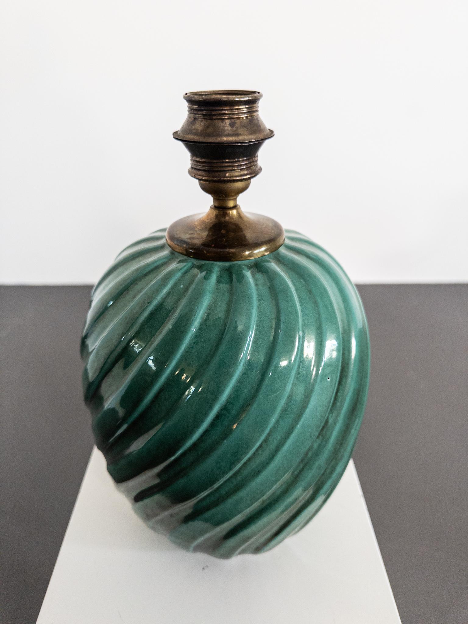 Lampada da tavolo in ceramica Art Déco di Anna-Lisa Thomson per Upsala Ekeby, anni '30 in vendita 1