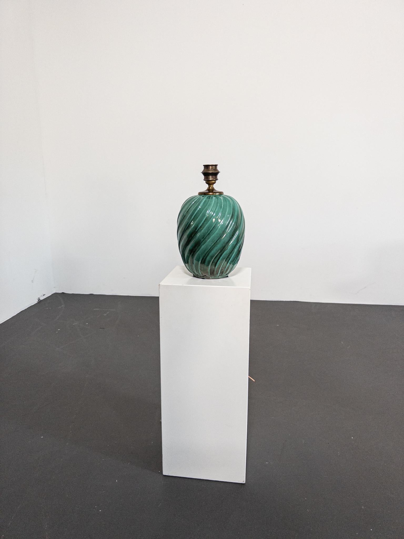Lampada da tavolo in ceramica Art Déco di Anna-Lisa Thomson per Upsala Ekeby, anni '30 in vendita 2