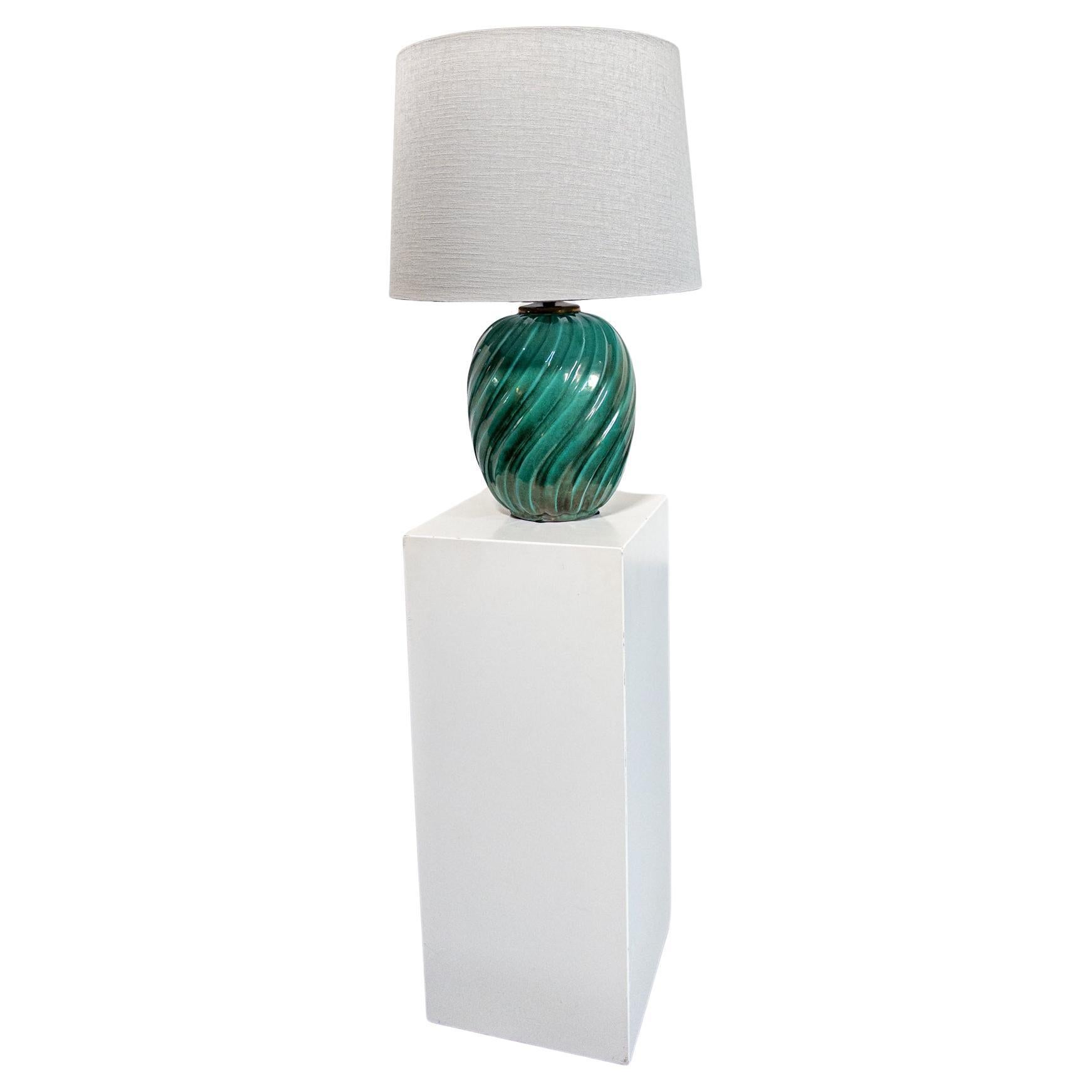 Lampada da tavolo in ceramica Art Déco di Anna-Lisa Thomson per Upsala Ekeby, anni '30