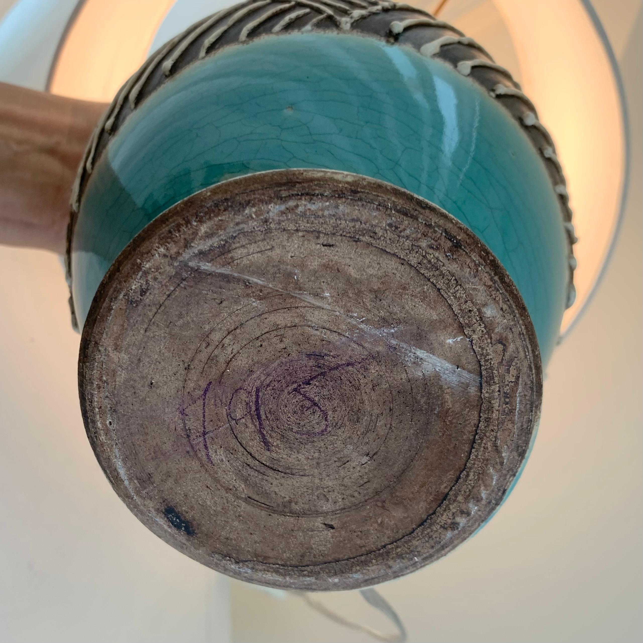 Lampe de table Art déco en céramique, vers 1930, France. en vente 5