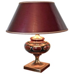 Art Deco Tischlampe aus Keramik