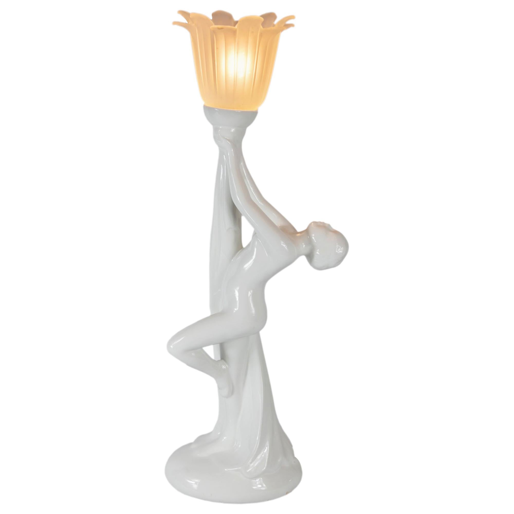Art Deco Ceramic Table Lamp