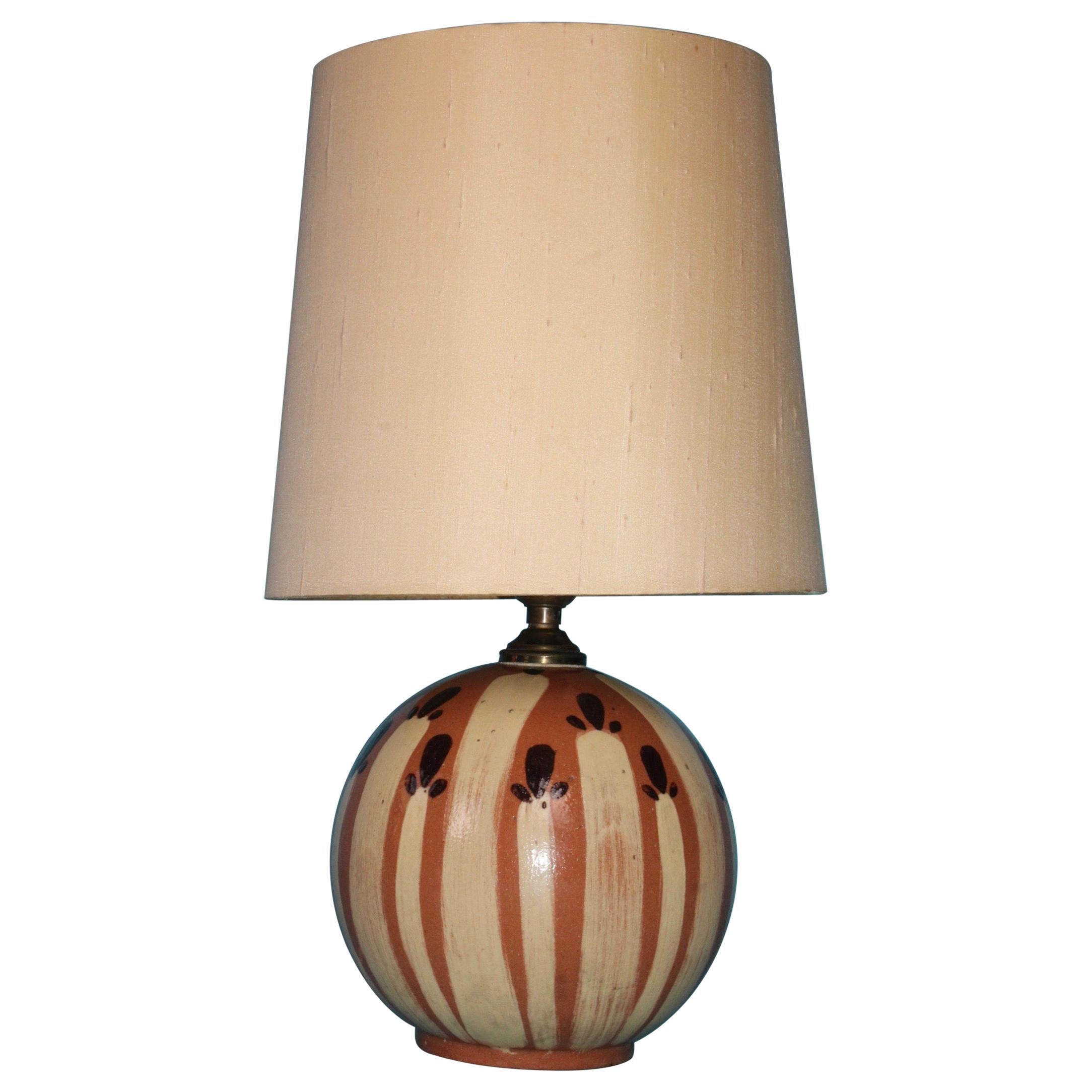 Two Black Ceramic Table Lamps at 1stDibs